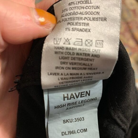 DL1961 Haven High Rise Jegging in Asphalt - Picture 15 of 15